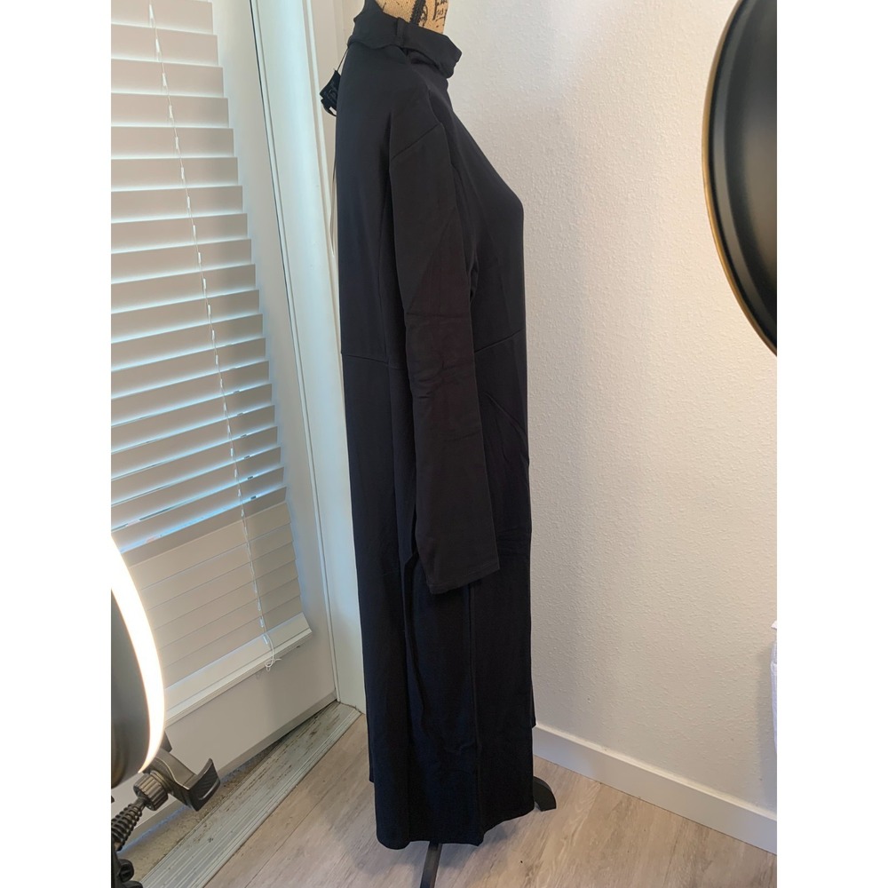 (K-288) Women with Control Black Turtleneck Maxi Dress XLT New QVC Stretch Knit - Picture 3 of 14